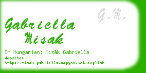 gabriella misak business card