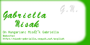 gabriella misak business card